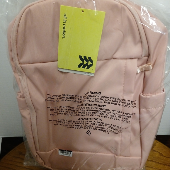 all in motion Handbags - All in Motion Soft Pink Backpack